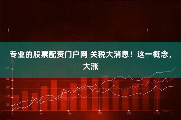 专业的股票配资门户网 关税大消息！这一概念，大涨